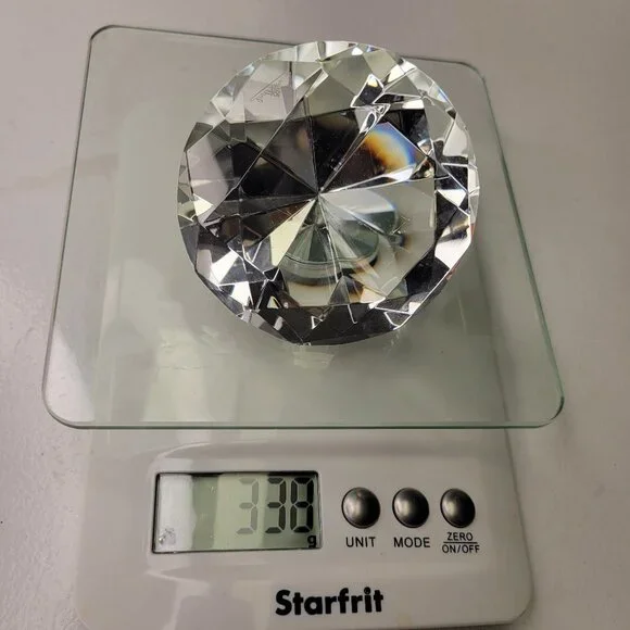 Crystal Diamond Shape Paperweight - Picture 3 of 12